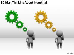 3d man thinking about industrial ppt graphics icons powerpoint