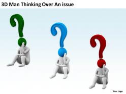 3d man thinking over an issue ppt graphics icons powerpoint