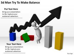 3d Man Try To Make Balance Ppt Graphics Icons Powerpoint