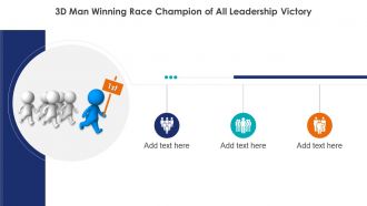3d man winning race champion of all leadership victory ppt graphic icon