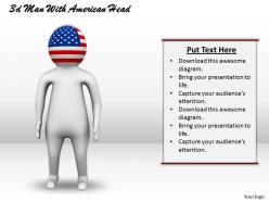 3d man with american head ppt graphics icons powerpoint