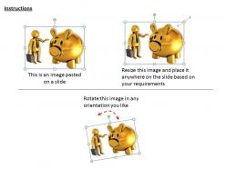 3d man with piggy bank ppt graphics icons powerpoint
