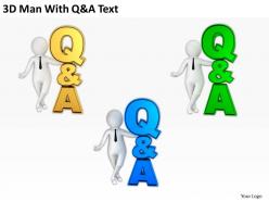 3d man with q and a text ppt graphics icons powerpoint