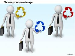 3d man with recycle icon ppt graphics icons powerpoint