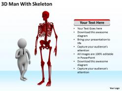 3d man with skeleton ppt graphics icons powerpoint