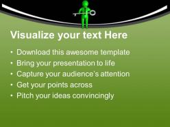 3d man with success key business powerpoint templates ppt themes and graphics 0213