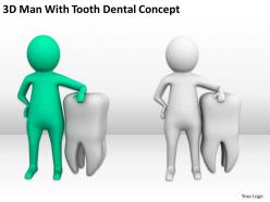 3d man with tooth dental concept ppt graphics icons powerpoint