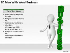 3d man with word business ppt graphics icons powerpoint