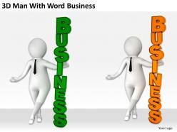 3d man with word business ppt graphics icons powerpoint