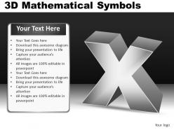 3d mathematical symbols powerpoint presentation slides db