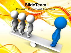 3d men balancing on seesaw business powerpoint templates ppt themes and graphics 0113