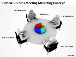 3D Men Business Meeting Marketing Concept Ppt Graphic Icon