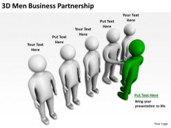 3d men business partnership ppt graphics icons powerpoint