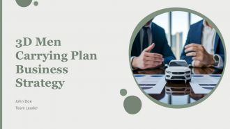 3D Men Carrying Plan Business Strategy PPT Summary AT
