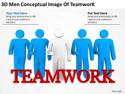 3d men conceptual image of teamwork ppt graphics icons