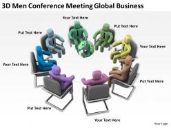 3d men conference meeting global business ppt graphics icons powerpoint