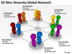 3d men diversity global network ppt graphics icons powerpoint