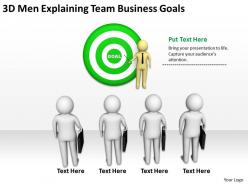 3D Men Explaining Team Business Goals Ppt Graphics Icons Powerpoint