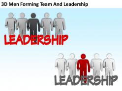 3d men forming team and leadership ppt graphics icons powerpoint