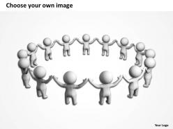 3d men group of people with a leader ppt graphics icons