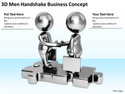 3d men handshake business concept ppt graphics icons powerpoint