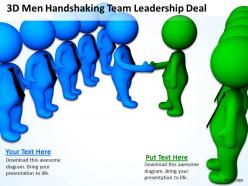3d men handshaking team leadership deal ppt graphics icons powerpoint 0529