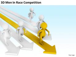 3d men in race competition ppt graphics icons powerpoint