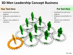 3d men leadership concept business ppt graphics icons