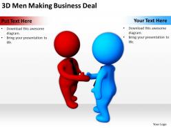 3d men making business deal ppt graphics icons powerpoint