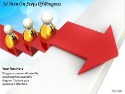 3d men on steps of progress ppt graphics icons powerpoint