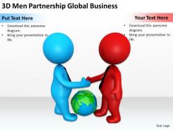 3D Men Partnership Global Business Ppt Graphics Icons Powerpoint