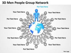 3d men people group network ppt graphics icons