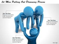 3d men pulling out drowning person ppt graphics icons powerpoint