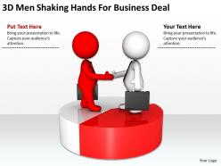 3d men shaking hands for business deal ppt graphics icons powerpoint