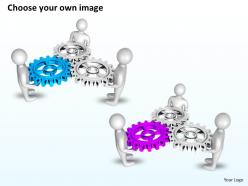 3d men with gears business mechanism ppt graphics icons