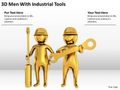 3D Men With Industrial Tools Ppt Graphics Icons Powerpoint