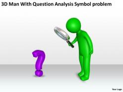 3d men with question analysis symbol problem ppt graphic icon