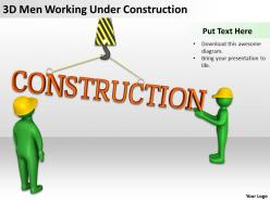 3d men working under construction ppt graphics icons powerpoint