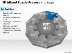 33784327 style puzzles mixed 10 piece powerpoint presentation diagram infographic slide