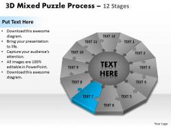 25486295 style puzzles mixed 12 piece powerpoint presentation diagram infographic slide