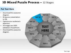 25486295 style puzzles mixed 12 piece powerpoint presentation diagram infographic slide