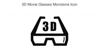 3D Movie Glasses Monotone Icon In Powerpoint Pptx Png And Editable Eps Format