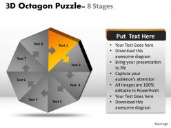 3d octagon diagram puzzle process 6