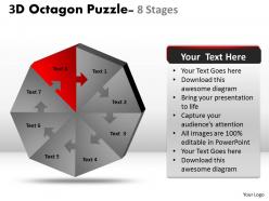 3d octagon diagram puzzle process 6