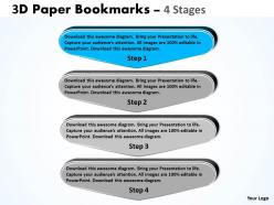 3d paper bookmarks 4 stages 2