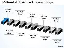 3d parallel up arrow process 10