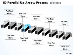 3d parallel up arrow process 10