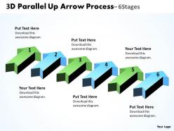 3d parallel up arrow process 4