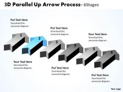 3d parallel up arrow process 4