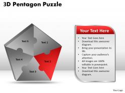 3d pentagon diagram puzzle process 6